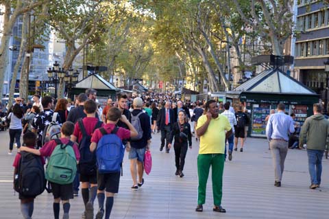Die Ramblas in Barcelona